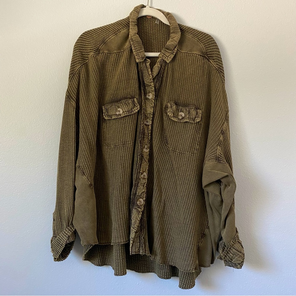 LIKE NEW Free People Scout Jacket Size M Army Green